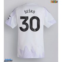 Manchester United Benjamin Sesko #30 Bortedrakt 2025-26 Kortermet